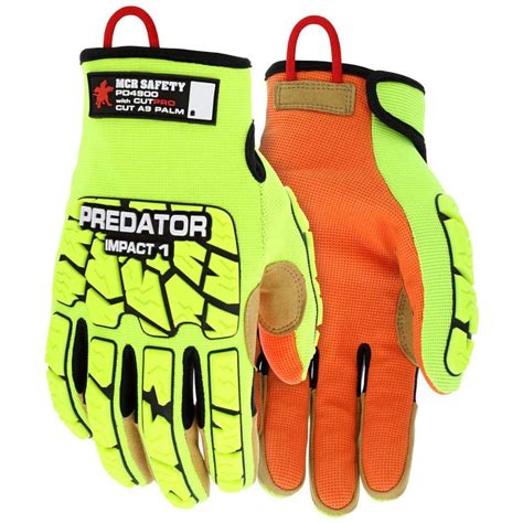 MCR Safety - Cut-Resistant & Puncture-Resistant Gloves: Size Medium, ANSI Cut A9, ANSI Puncture ...