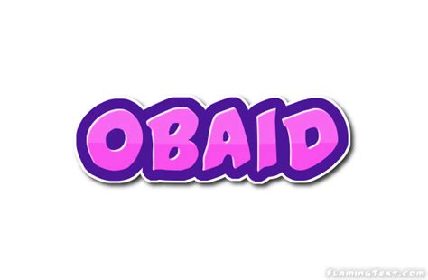 Obaid Logo | Free Name Design Tool from Flaming Text