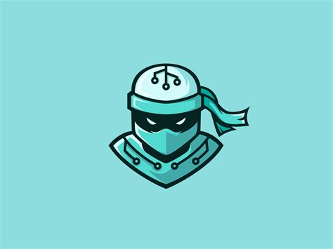 ninja mascot logo by Hibashira on Dribbble