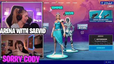 Somerset Flirting With Saevid In Their Arena Date! (Fortnite) - YouTube