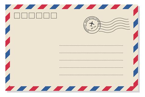 International Mail Letter Template. Air Graphic by onyxproj · Creative ...