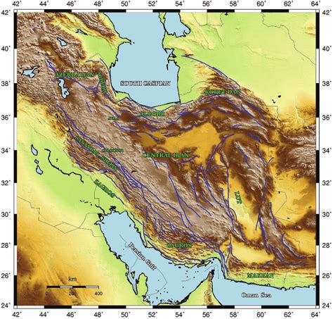 Iranian Plateau Map