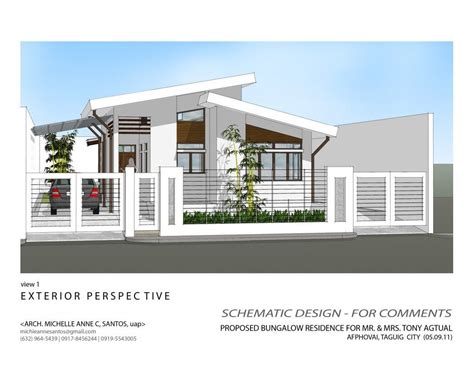 Floor Plans For Modern Bungalow in 2020 | Modern bungalow house, Bungalow house plans, Modern ...