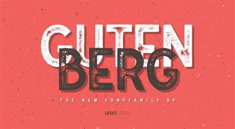 Gutenberg Free Typeface | Pixlov