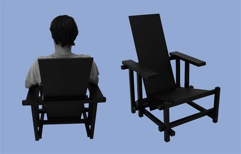 The [BLACK] Red and Blue Chair on Behance