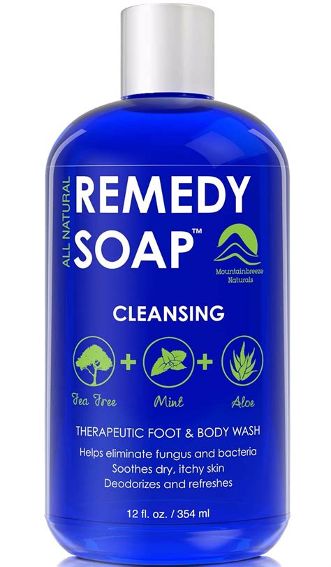 Remedy Antifungal Soap, Helps Wash Away Body Odor, Athlete's Foot, Nail ...