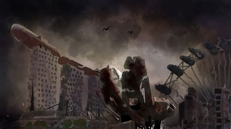 ArtStation - Near-future post-apocalyptic Singapore