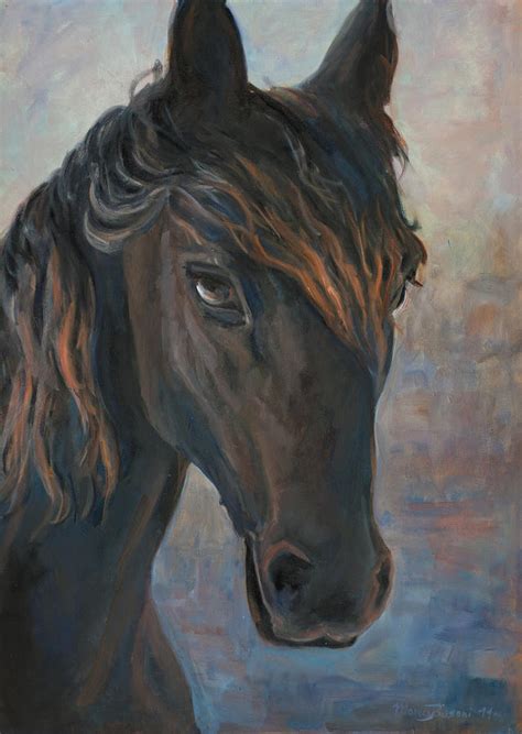 Black horse Painting by Marco Busoni - Fine Art America