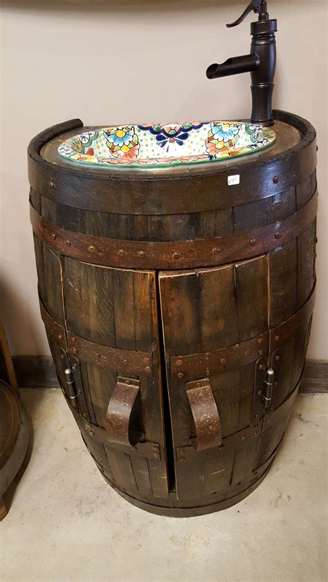 Barrel sink cabinet — King Barrel Furniture Design Modern, Handmade Furniture, Shabby Chic ...