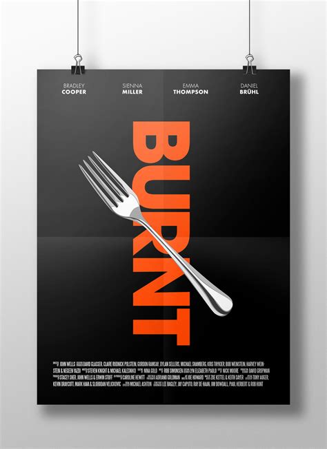 Movie Poster (Burnt) on Behance