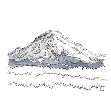 Mount Rainier Giclée Print