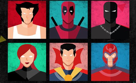 Marvel Superheroes Vector design :: Behance