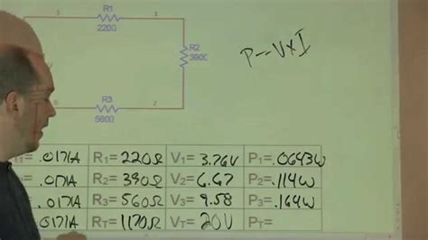 Series Electrical Circuit Calculations - YouTube