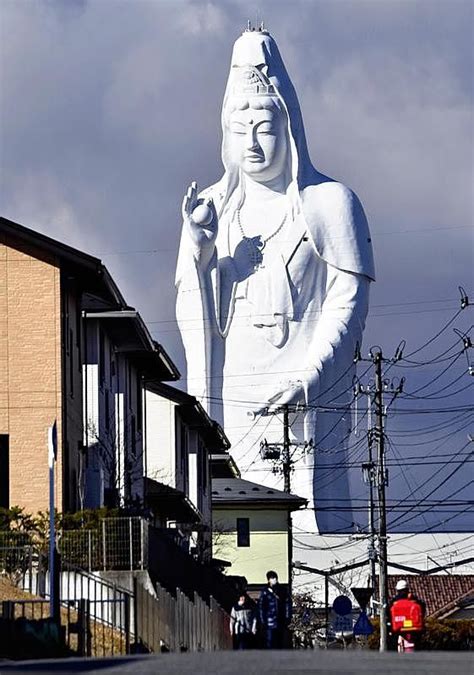 Colossal Daikannon watches over Sendai