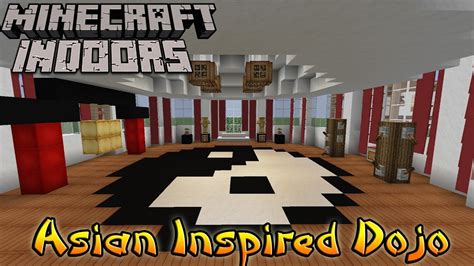 Minecraft Indoors Interior Design - Asian Inspired Dojo - YouTube