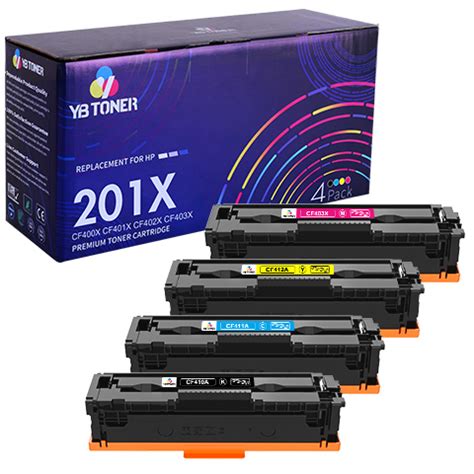 Compatible HP 201X Toner Cartridges 4-Pack | High Yield