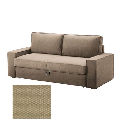 IKEA Vilasund 3 Seat Sofa Bed SLIPCOVER Sofabed Cover DANSBO BEIGE