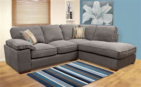 Buoyant Langden Grey RHF Fabric Corner Sofa | Corner sofa bed uk, Small grey corner sofa, Grey ...