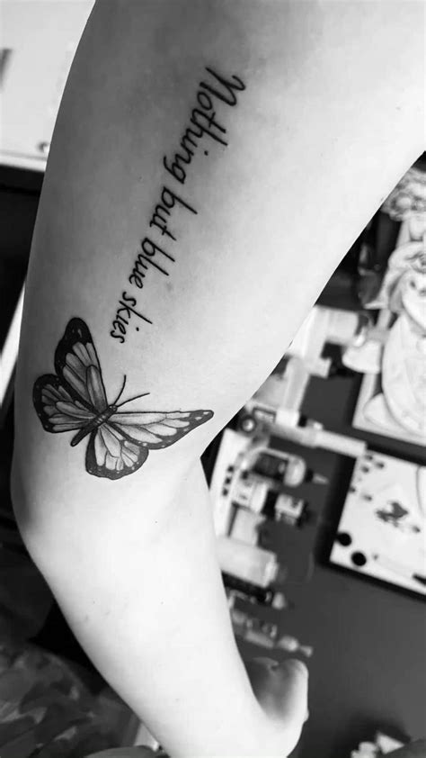 Tattoos. Tattoo inspiration. Butterfly. Quote tattoo. Tattoo placement. Butterfly tattoo.