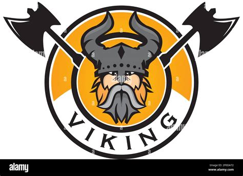 Viking emblem logo design vector template Stock Vector Image & Art - Alamy