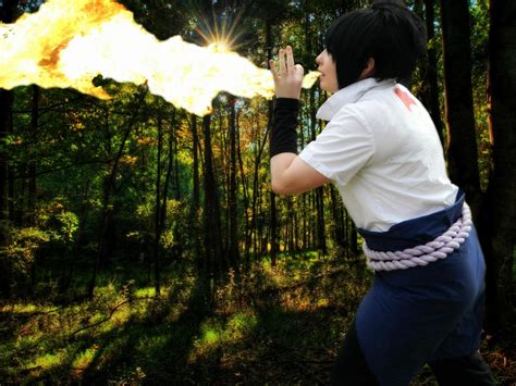 Sasuke - Fireball Jutsu by NaruForeverSasu on DeviantArt