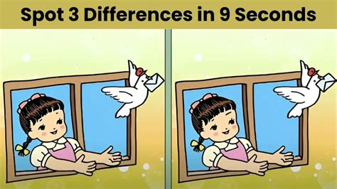 Spot The Difference: Can you spot 3 differences in 9 seconds?