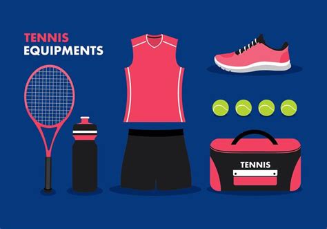 Tennis Equipment Free Vector 137382 Vector Art at Vecteezy