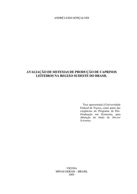 (PDF) Avaliação de sistemas de produção de caprinos leiteiros na Região ...