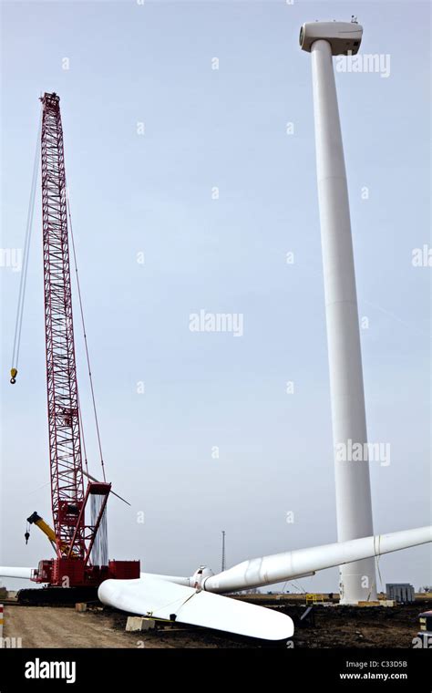 Wind Farm - construction Stock Photo - Alamy