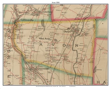 Avon 1884 Old Town Map With Homeowner Names Connecticut - Etsy | Town ...