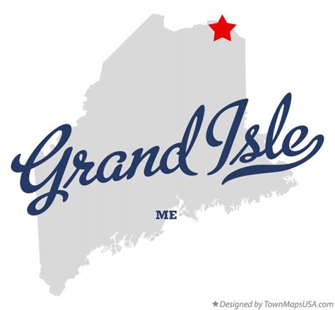 Map of Grand Isle, ME, Maine