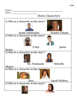 Holes Ch. 10 Characters (special education) by SPEDing in Heels