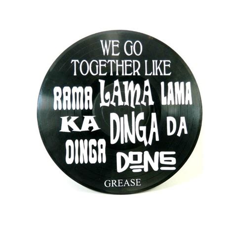 Grease We Go Together song lyrics vinyl on vinyl record music