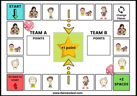 Printable Family Board Games | Games4esl