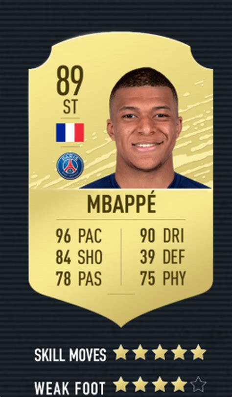 carte mbappé fifa 20 – carte fut mbappé – Bollbing