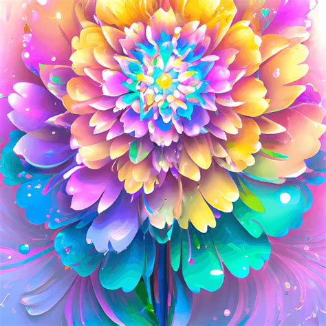 Rainbow Flowers Backgrounds