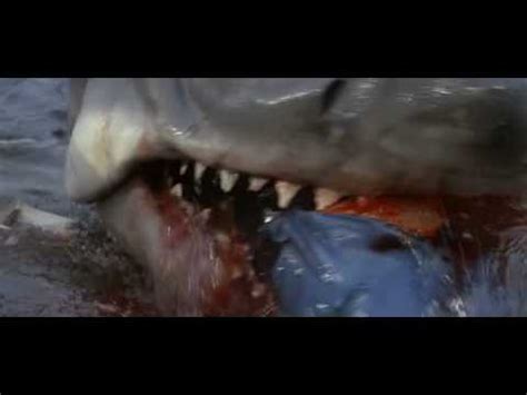 Jaws eats Quint - death scene in slow motion - YouTube