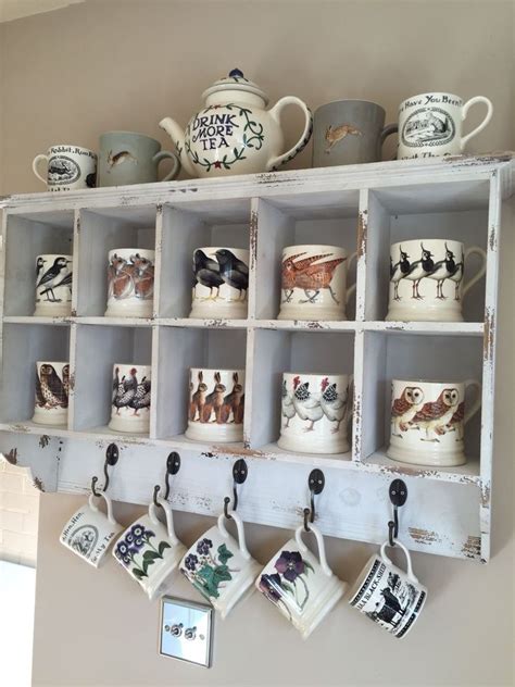 Make your coffee mug storage as good as possible! Check out this cool DIY coffee cup holder ...