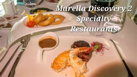 Tui Marella Discovery 2 Kora La, Surf and Turf and Sushi Bar Specialty Restaurants - YouTube