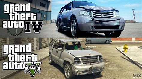 Comparison of the physics and gameplay of GTA 5 and GTA 4