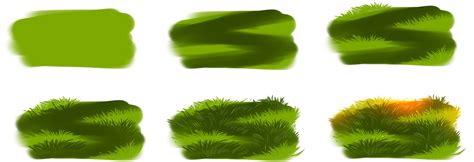 How i draw grass by ryky illustration drawing painting resource tool ...