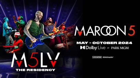 Presale Tickets: Maroon 5 'M5LV' Las Vegas Residency 2024