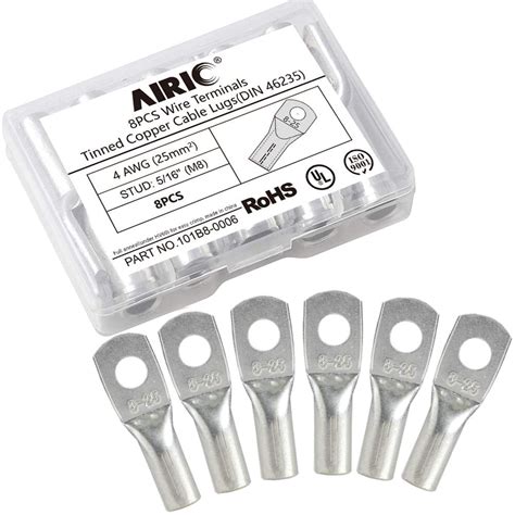 AIRIC 4 Gauge Wire Lugs - Heavy Duty Cable Ends with Lebanon | Ubuy