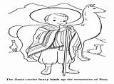 Peru Coloring Pages For Kids sketch template