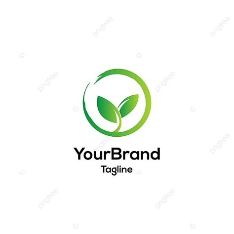 Green Leaf Circle Logo Template Template Download on Pngtree