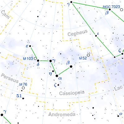 Constellation Cassiopeia - The Constellations on Sea and Sky