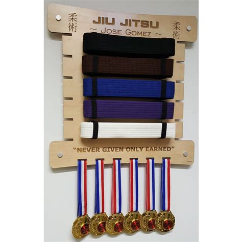 Jiu Jitsu Belt Display