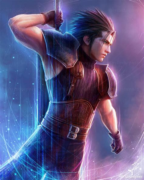 Zack Fair Painting- Continuing my FF7 drawing series leading up to Intergrade. : r/FinalFantasy