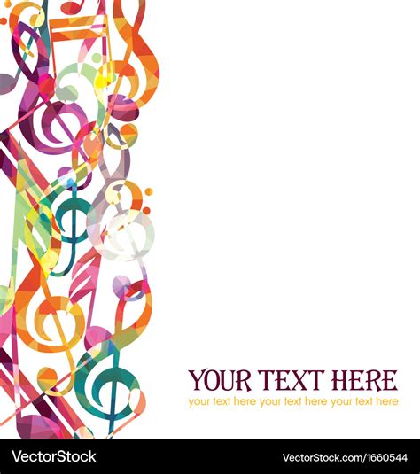 Colorful music background Royalty Free Vector Image