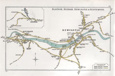 LNER Encyclopedia: The North Eastern Railway: Bridges around Newcastle